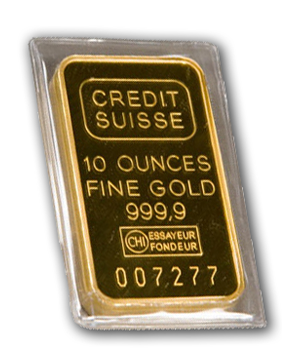 10 Oz Credit Suisse Gold Bar