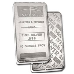 10 oz Silver Bar (Various Refiners) - Border Gold